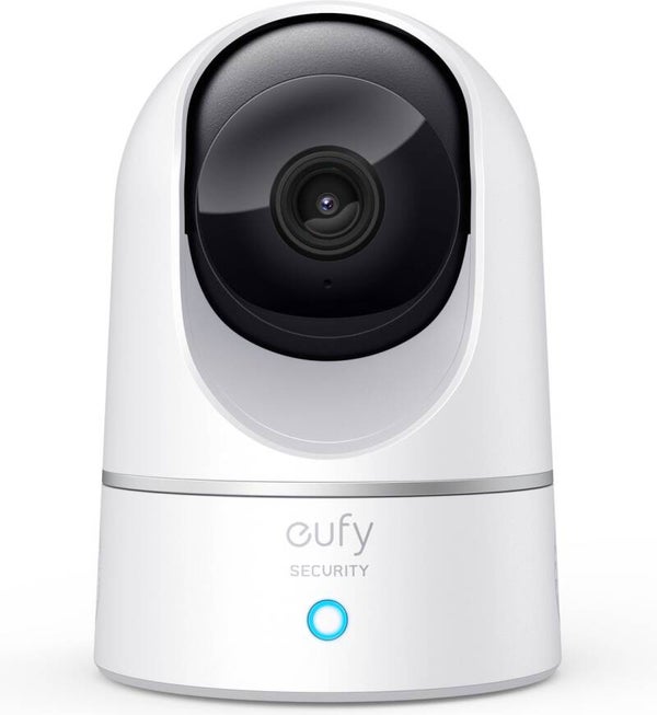 eufy Security E220 Binnencamera - 2K Pan & Tilt - Indoor Cam - Huisdiercamera - Petcam ; 2K-resolutie - Panoramische en kantelfunctie - Nachtzicht - Bewegings- en geluidsdetectie - Tweerichtingsaudio - Compatibel met Amazon Alexa en Google Assistant