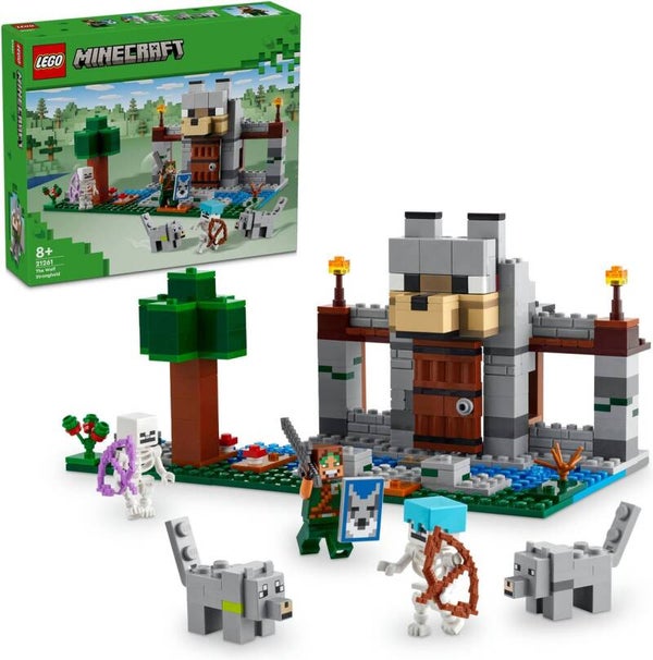 LEGO Minecraft® De wolvenburcht speelset met fort 21261