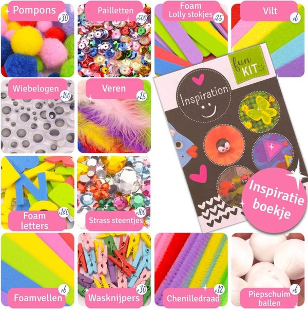 Vaessen Creative Knutselpakket - voor Kinderen - 1000 Onderdelen