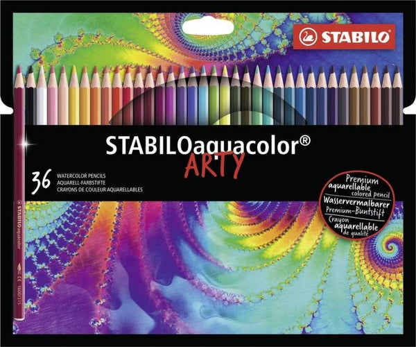 STABILO Aquacolor - Premium Aquarel Kleurpotlood - ARTY Etui 36 Kleuren