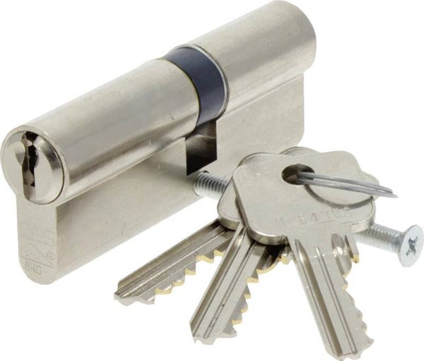 PROFIELCILINDER VERNIKKELD 35/45MM SKG2