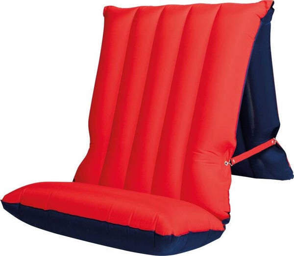 WEHNCKE Luchtbed/luchtstoel 175x54 cm rood en blauw