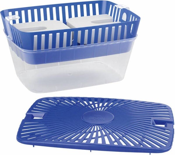 Bison Vochtvreter® neutraal 900g + 2 extra navulmagneten , incl. vochtvmagneet, binnen 24 uur resultaat, geen stroom nodig, voor alle woonruimtes, campers, caravans, binnen 1 minuut te gebruiken