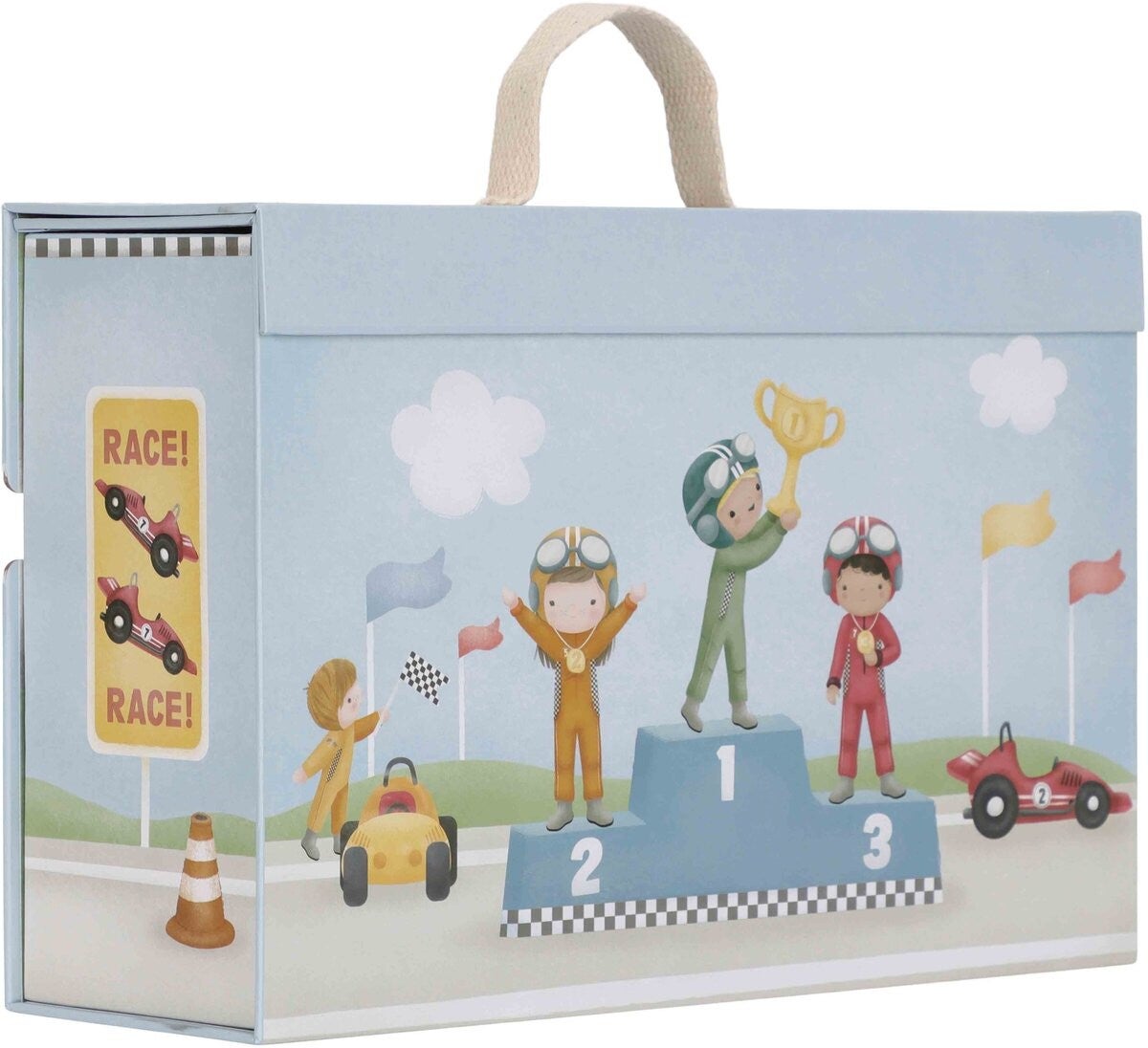 Little Dutch Speelkoffer Racebaan - Hout