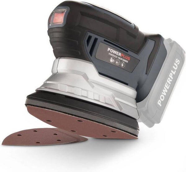 Powerplus accu handpalmschuurmachine POWEB4020 - 18 V Multischuurmachine - 6 schuurbladen - zonder accu en lader