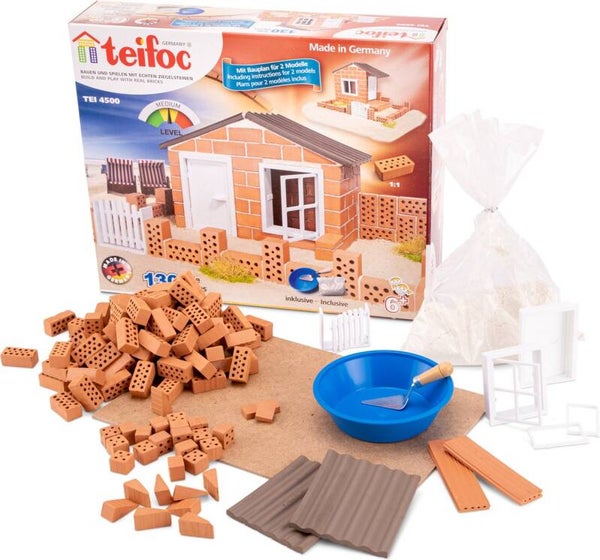 Teifoc® Bouwdoos - Metsel je Eigen Strandhuis - Inclusief Cement Kom, Troffel en Cement