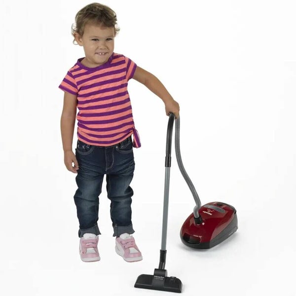 Klein Toys Miele stofzuiger - 19x35x12,5 cm - incl. geluidseffecten, praktische handgreep en hanger voor het mondstuk - rood
