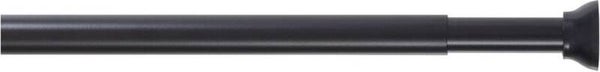 Sealskin - Douchegordijnstang - Uitschuifbaar - Klemstang - 110-185 cm - Zwart