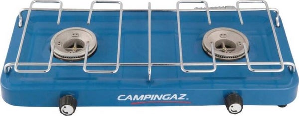 Campingaz Base Camp Camping kooktoestel - 2 pits camping gas kooktoestel - 2x 1600 Watt - blauw
