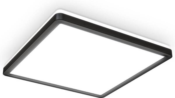 B.K.LICHT - LED Plafonniére - zwart - led paneel - plafondlamp - l: 29.3cm - 4.000K - 2.400Lm - 18W