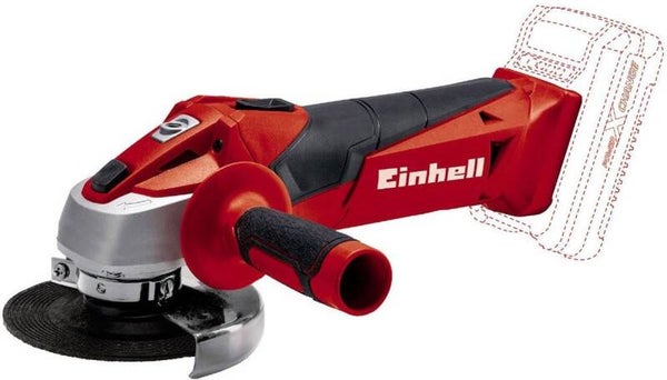 Einhell Accu Haakse Slijper TC-AG 18/115 Li Solo - Power X-Change - 18 V/ Li-Ion - Ø115 mm - 8.500 t/min - Max. Snijdiepte: 28 mm - Softstart - Excl. Accu, Lader en Slijpschijf