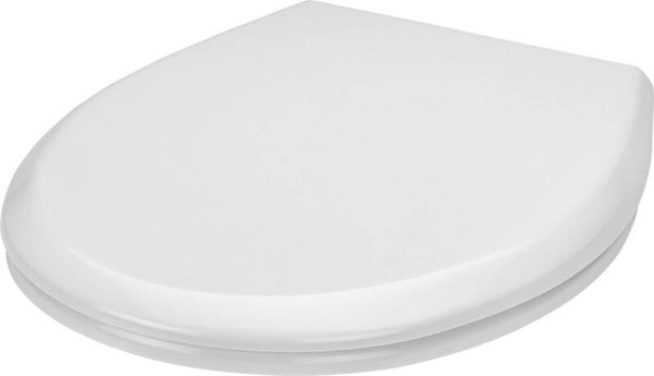 WENKO WC bril Gubbio - antibacterieel wit Duroplast - Easy-Close softclose sluiting - Fix-Clip bevestiging in RVS - belastbaar tot 350 kg - Toiletbril - Toiletzitting - Wit