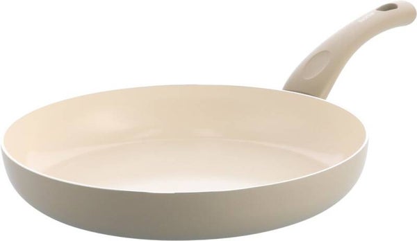Kochstar Essenz Taupe Keramische Koekenpan - 28cm - PFAS-vrij - Inductie koekenpan - Inductie pan - Keramische anti-aanbaklaag - Koelgreep - Ovenbestendig tot 130° C - Taupe