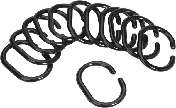 Differnz - Douchegordijnringen - C-minor - Zwart