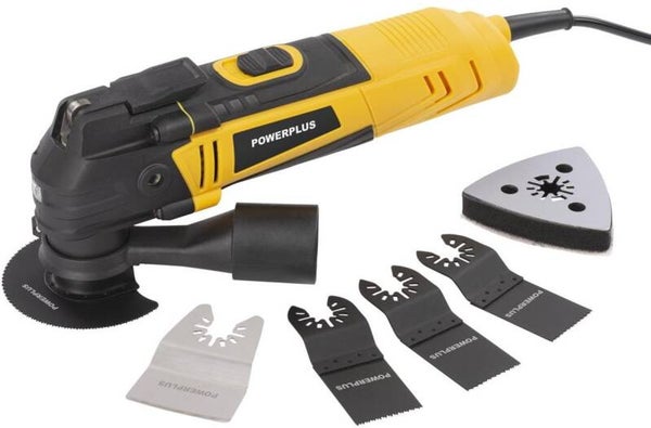 Powerplus - Yellow - POWXBOX011 - Geborsteld - Oscillerende multitool - 300W - 16 acc.