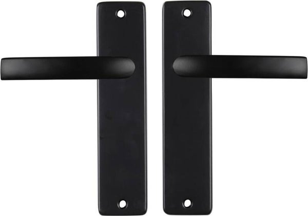 Starx Deurklink Zwart â€“ Deurbeslag â€“ Deurkruk met Schild â€“ Blind - Deurklink Blok â€“ 43 x 180 x Ã˜ 18 mm