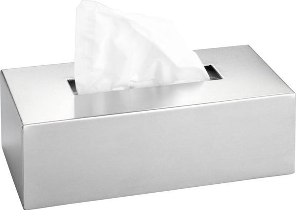 WENKO Box voor tissues RVS mat 25x12x8cm - Tissuebox - Tissuehouder - Zakdoekendoos - Tissuedoos