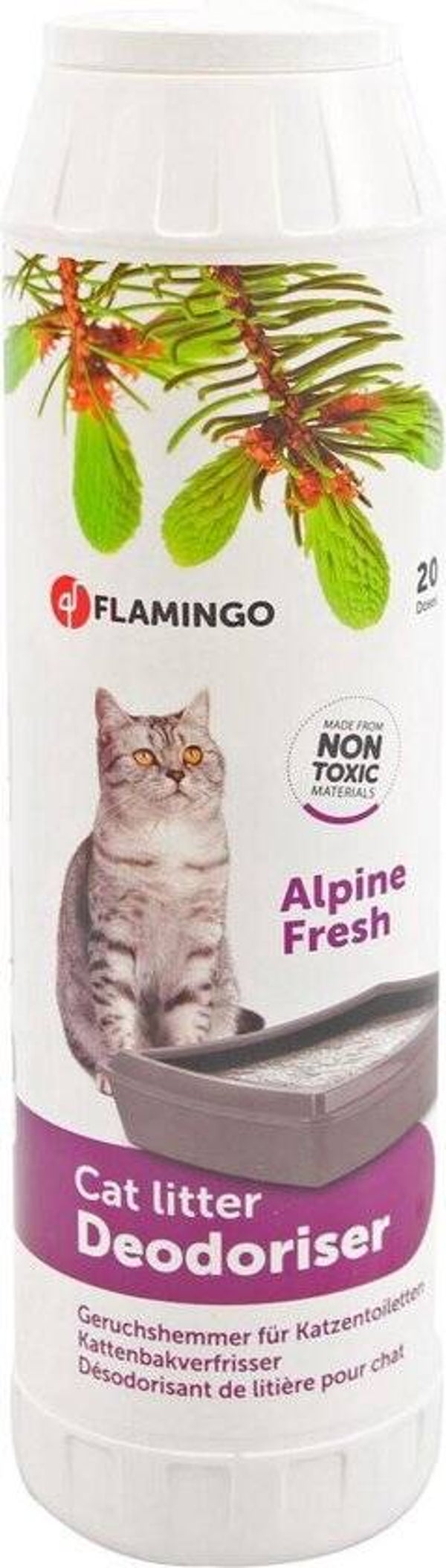 Flamingo Kattenbakontgeurder – Alpine Geur – Voor Een Frisse Kattenbak