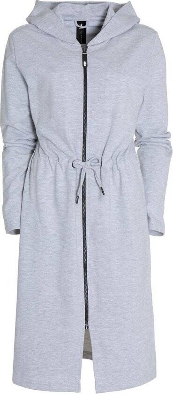 Seahorse Taylor Badjas - Dames - Double-jersey - 2nd French Terry stof - Met Koordceintuur - Badjas met Rits - XXL - Lichtgrijs