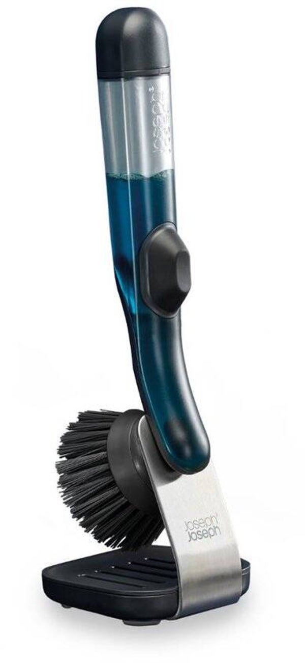 Joseph Joseph Skintech Afwasborstel met Zeepreservoir en Opbergstandaard
