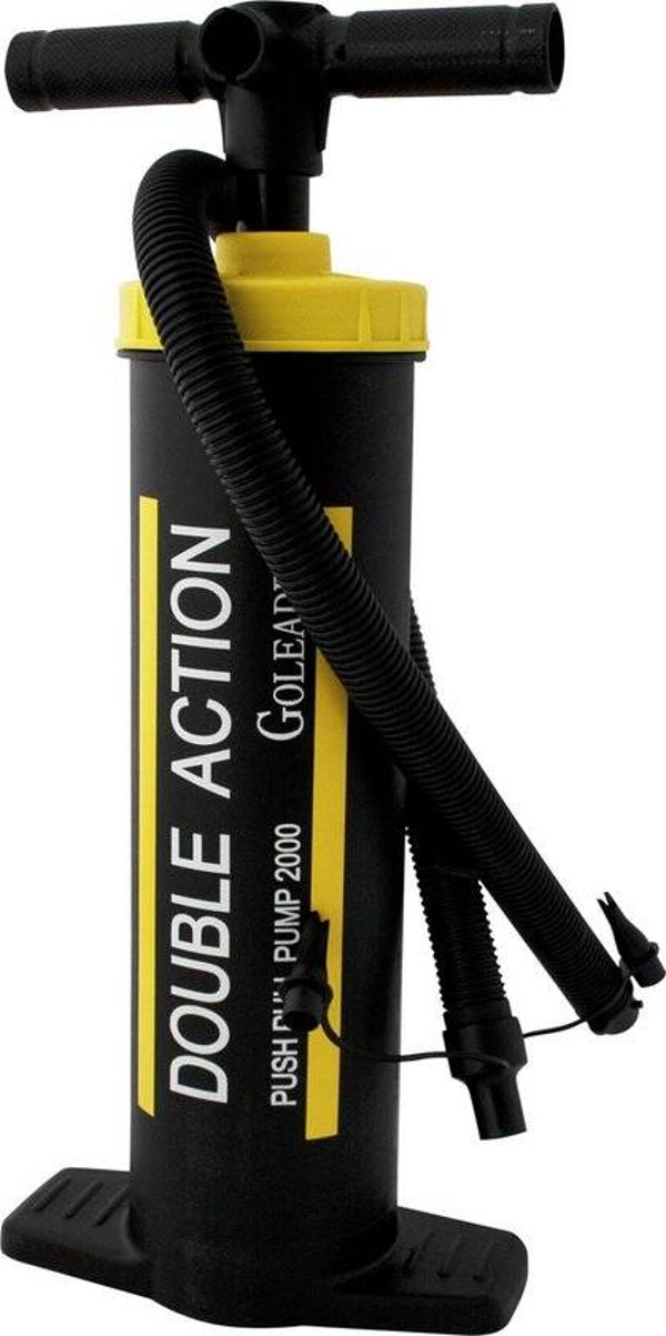 Eurotrail Dubbelslagpomp - inclusief 4 mondstukken