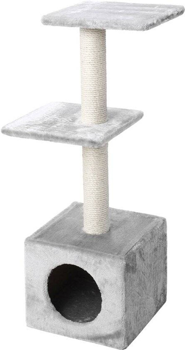 Ebi Classic Palazzo - Krabpaal - Grijs - 30 x 30 x 90 cm