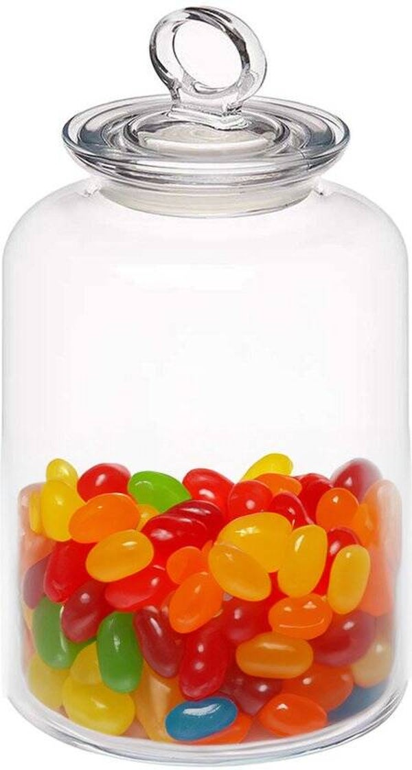 Pasabahce Snoeppot/voorraadpot Megan - 2600 ml - glas - met luchtdichte deksel - D14 x H25 cm