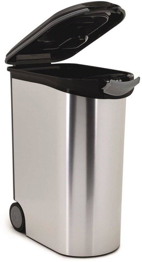 Curver Voedselcontainer Hond of Kat - 54L - 20KG - 49x28x60,5cm - Metallic