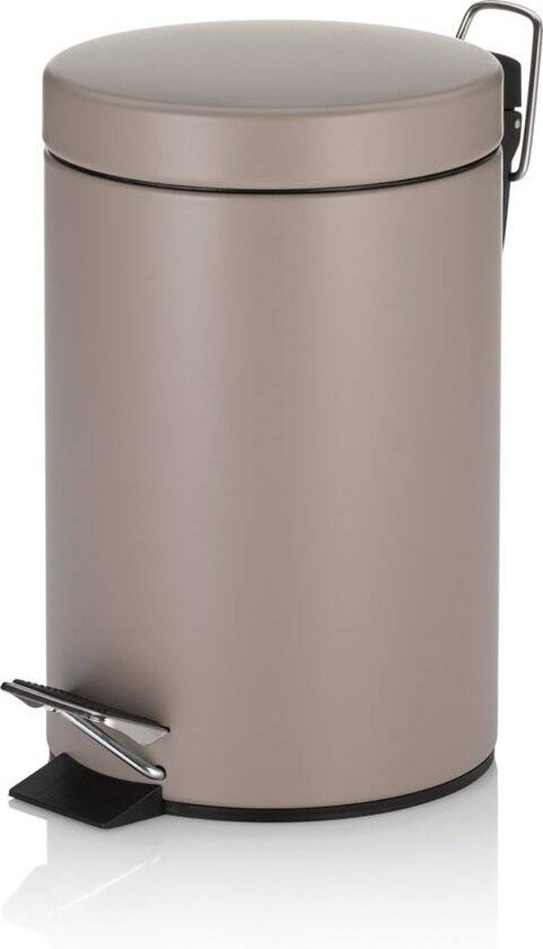 Monaco Pedaal Afvalemmer - 3 l - Bruin - Kela