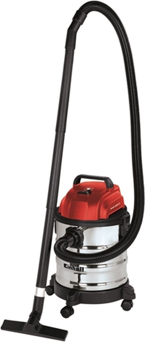 Einhell Elektrische Nat-/Droogzuiger TC-VC 1820 S - 1250 W - 180 mbar - 20 L - blazeraansluiting - Incl. diverse accessoires - kunststofslang 1,5 m - 3-delige kunststof buis - Schuimfilter