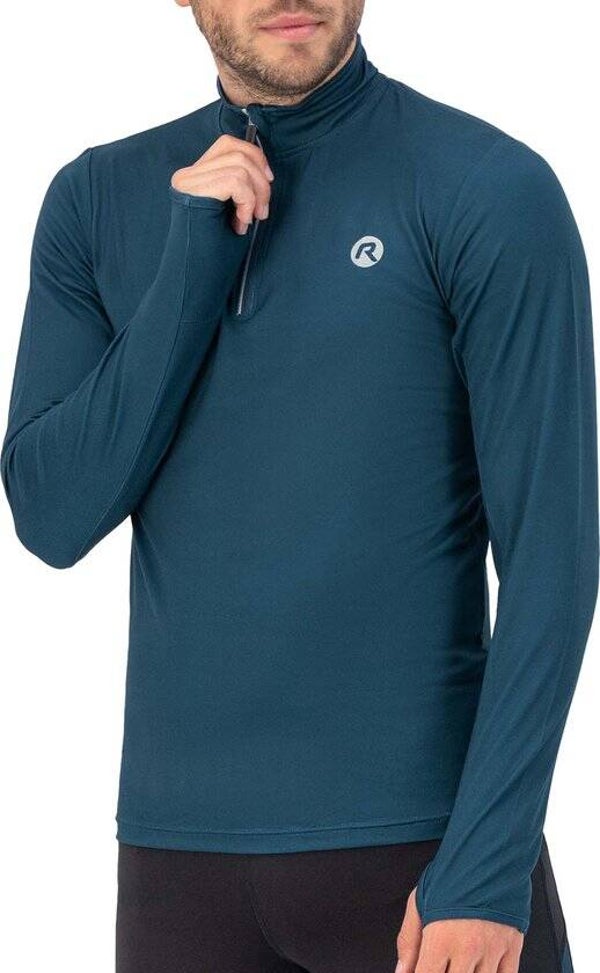 Rogelli Core Hardloopshirt Heren Lange Mouwen - Running Shirt - Blauw - Maat XXL