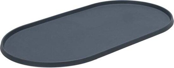 Designed by Lotte Placemat Oona - Hondenvoerbak - Silicone - Antraciet - 55x30x1,7 cm