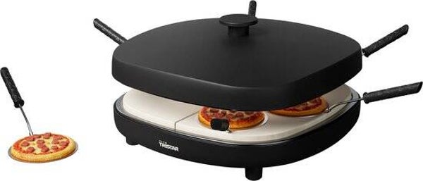 Tristar PZ-9176 Pizza Gourmetset - Family 6 Mini Pizza Oven - Voor 6 personen - Inclusief deegsnijder