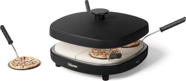 Tristar PZ-9174 Pizza Gourmetset - Family 4 Mini Pizza Oven - Voor 4 personen - Inclusief deegsnijder