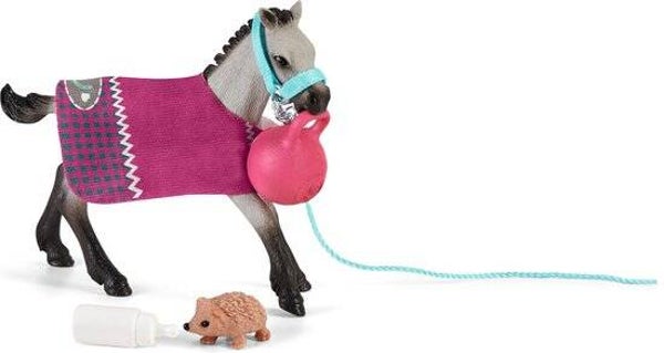 schleich HORSE CLUB - Spelplezier met veulen - Speelfigurenset - Kinderspeelgoed voor Jongens en Meisjes - 5 tot 12 jaar - 42534