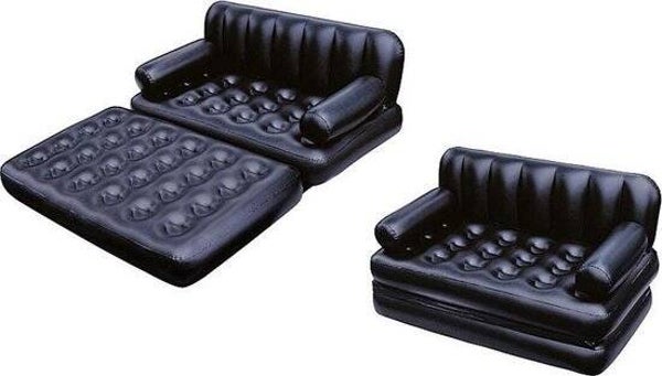 Bestway 5-in-1 Multifunctionele Opblaasbank – 2 Persoons – Draagvermogen: 300 kg - 188 cm x 152 cm x 64 cm