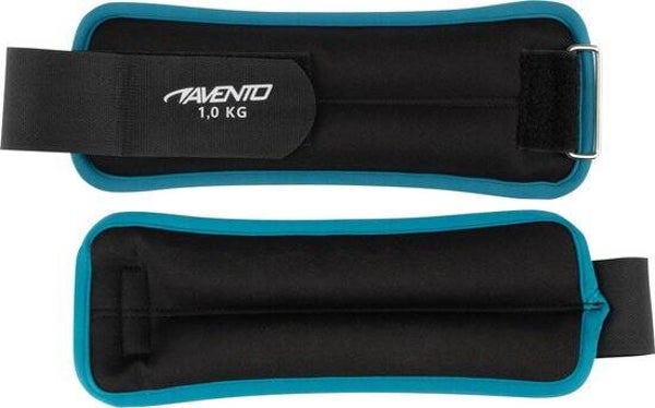 Avento Pols/Enkel Gewicht - Neopreen - 2x 1.0 kg - Zwart/Blauw