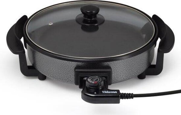 Tristar Elektrische hapjespan 1500W - PZ-2963 - Ø30cm Deksel - Maximale temperatuur 280⁰ C - PFAS-vrij