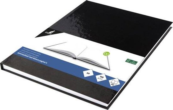 Kangaro dummyboek - A4 - zwart - 160 blanco pagina's - hard cover - K-5564