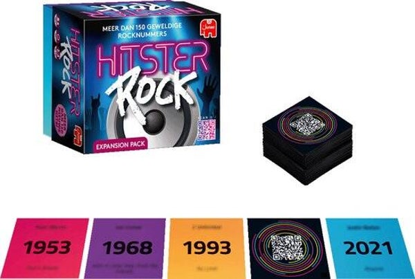 Jumbo - Hitster – Rock - Uitbreidingsset - Partyspel - Actiespel - Muziekspel voor volwassenen - 16+ jaar