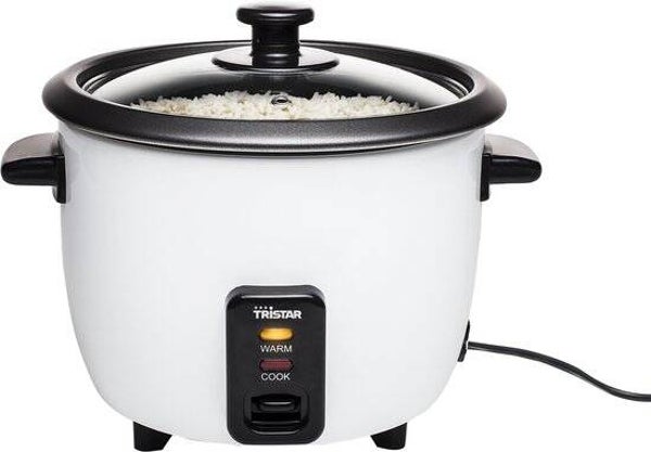 Tristar Rijstkoker 0.6L - RK-6117 - 3 personen - Droogkookbeveiliging, warmhoudfunctie - Wit