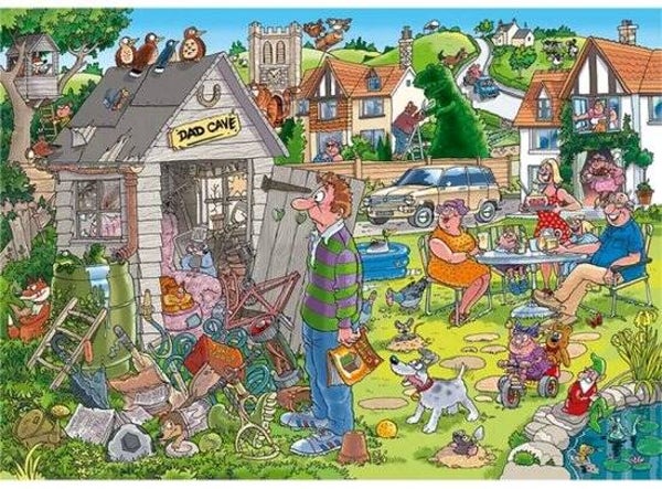 Wasgij Destiny 28 - De Mancave Van Pa! - 1000 stukjes puzzel - Legpuzzel