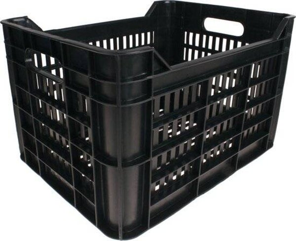 Willex - Fietskrat Urban - Zwart - 30 liter - 100% gerecycled - Inclusief Bevestigingsmateriaal