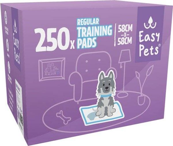 Easypets Puppy Training Pads - 250 stuks - Zindelijkheidstraining - Hondentoilet - 58 x 58 cm