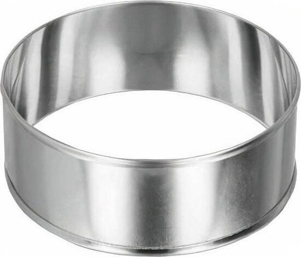 Metaltex - Set van 2 Ronde Kookringen - Bakringen - ø 8,5 cm - RVS