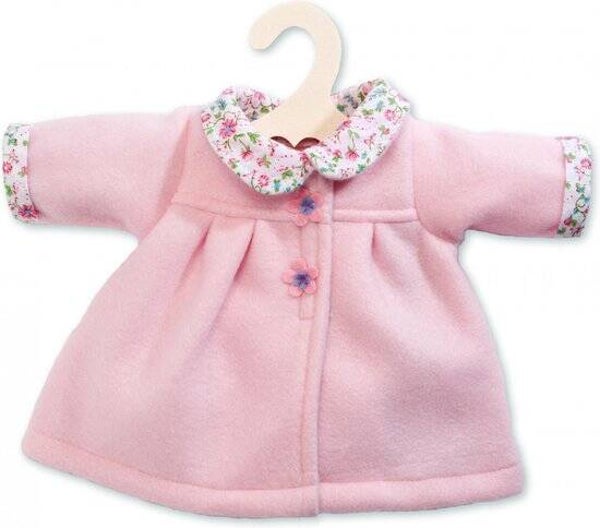 Heless Poppenkleertjes Mantel met kraag 28-35 cm - Roze