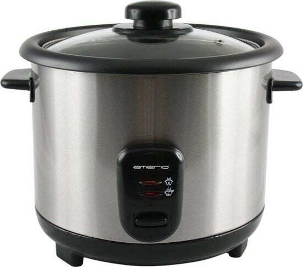 Emerio Rijstkoker 1,5 liter - Warmhoudfunctie en Automatische uitschakeling - Anti-aanbaklaag - RCE-110118.5 Zwart