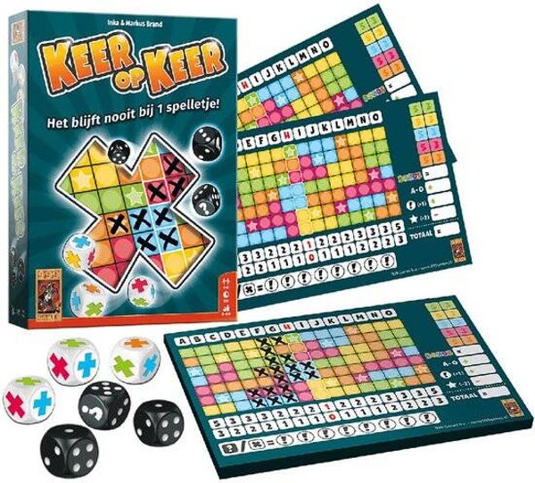 999 Games - Keer op Keer - Dobbelspel - Hét dobbelspel voor het hele gezin - Gezelschapsspel - Familiespel - Educatief spel - Klein cadeautje