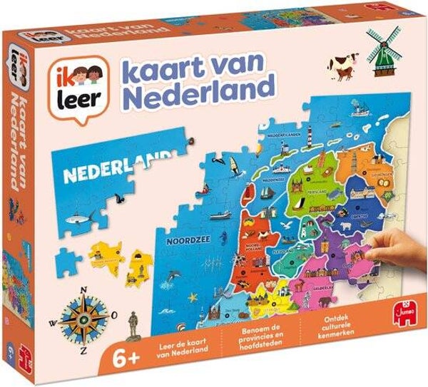 Jumbo - Ik Leer - Kaart van Nederland - Educatief Spel - Vanaf 6 jaar