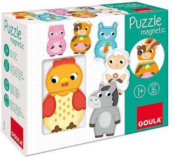 Jumbo - Goula - Magnetische Puzzelstukken - Boerderijdieren - Puzzel - Vanaf 1 jaar